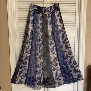 Chico’s Flowing Bohemian Maxi Skirt, Size Small